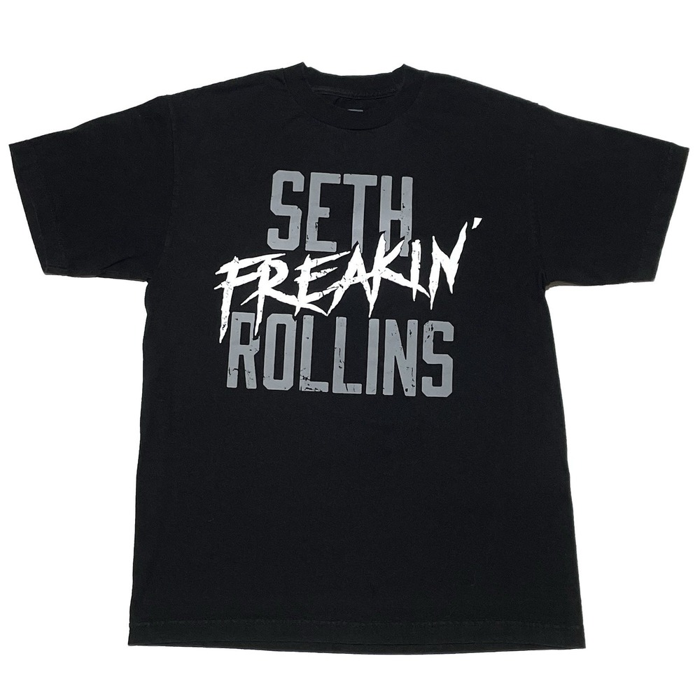 WWE Authentic Seth Freakin Rollins T-Shirt Mens Medium Black